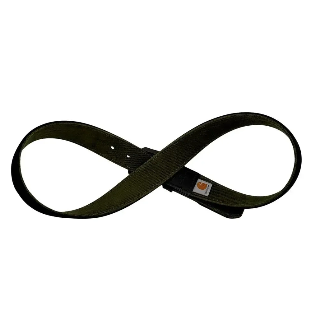 Carhartt Heavy-Duty Woven Web Belt Black Green Rugged Workwear Utility 36
